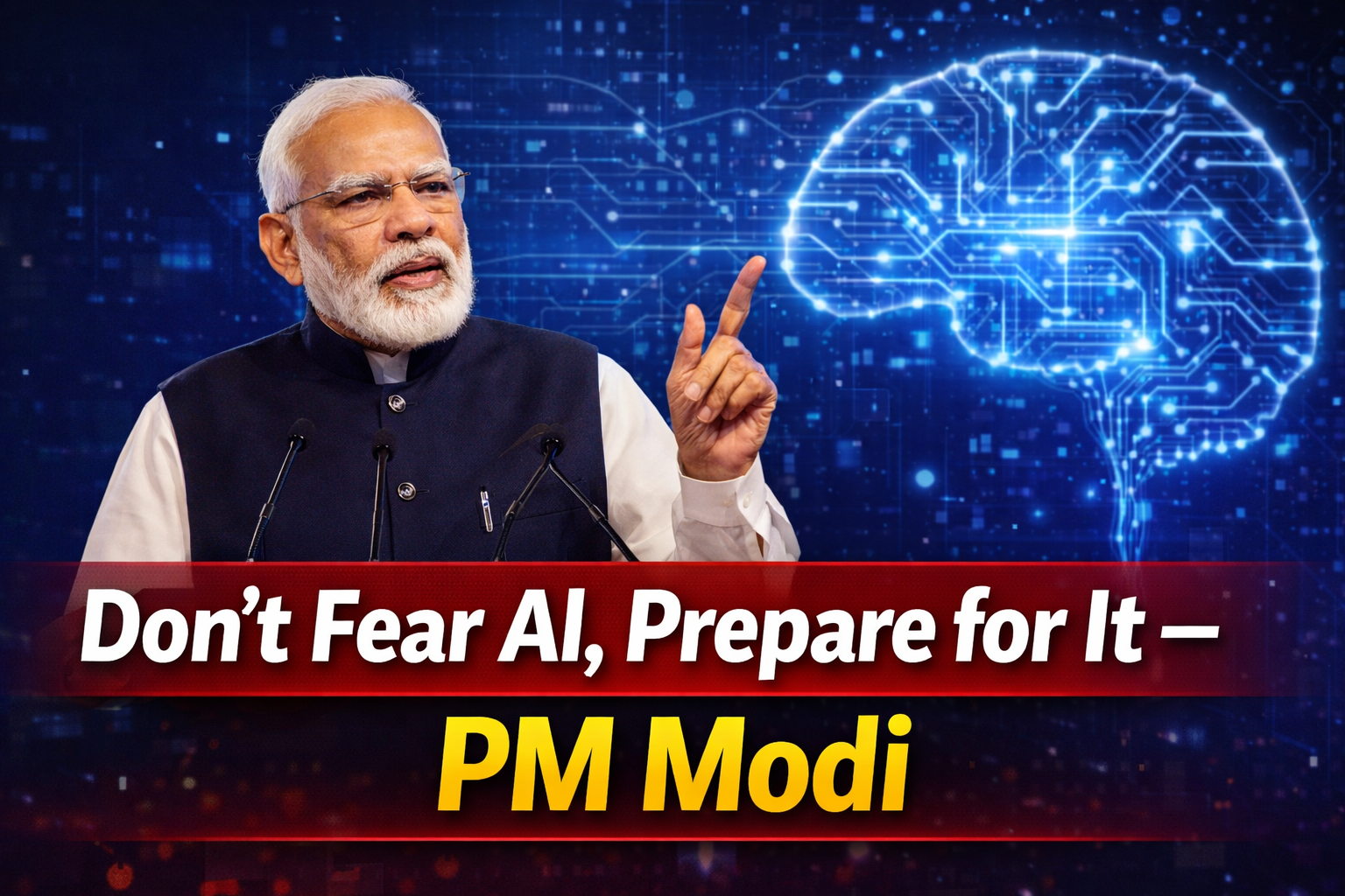 PM Modi AI take away jobs fears 2026