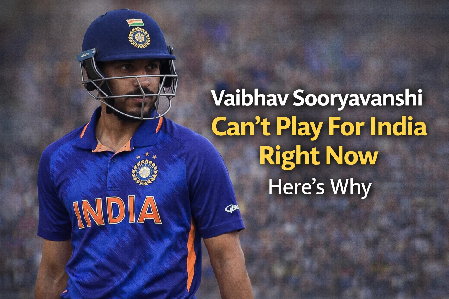 Vaibhav Sooryavanshi eligibility India cricket